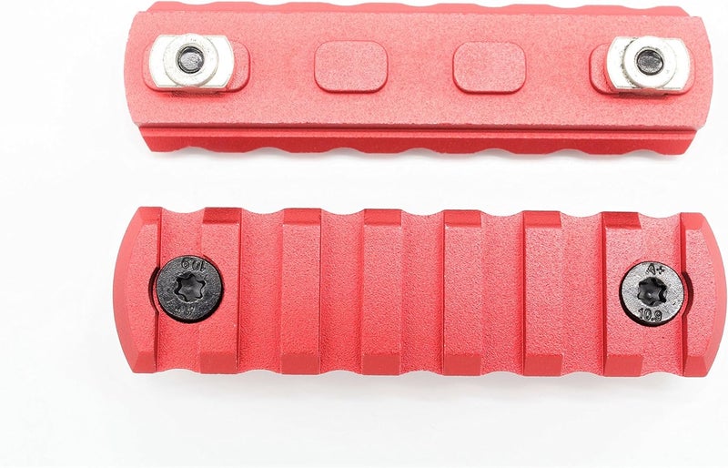 Active8 5,7,9,11,13 Slot M-lok Picatinny Rail Lightweight Aluminum Weaver Rail Section Red for Mlok Rail System - Image 1